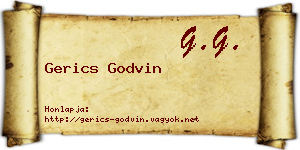 Gerics Godvin névjegykártya
